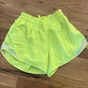 Lululemon Athletica Bright Yellow Athletic Shorts